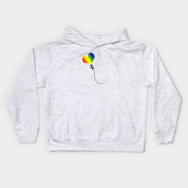 Rainbow Flower Kids Hoodie by safetyheart